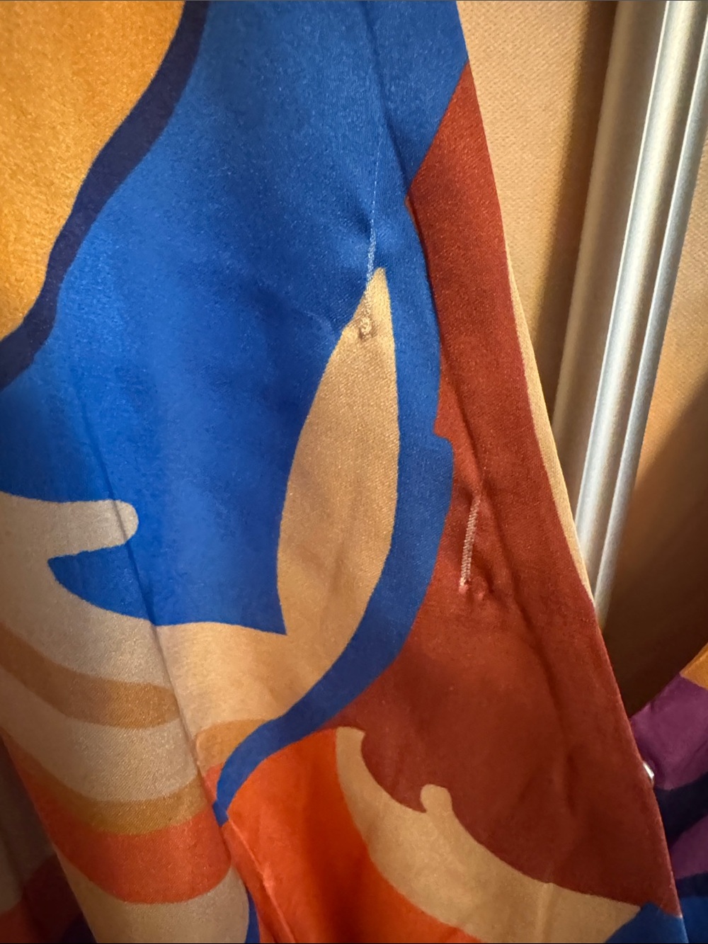 Flying Tomato Multicolor Swirl Maxi Dress - Blue, Orange, Purple - Picture 7 of 16